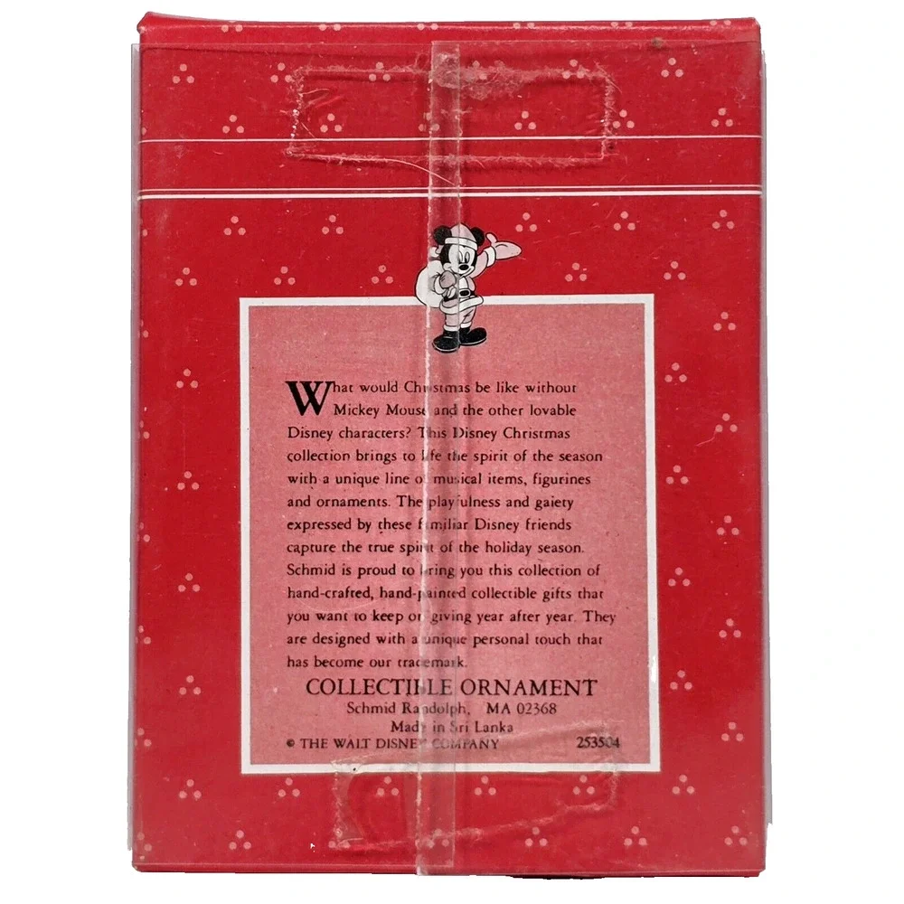Schmid Disney Characters Minnie Mouse Ceramic Face Collectible Ornament 253504